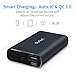 OLALA 10500mAh 2-Port Power Bank with Quick Charge 3.0 Aluminum Portable Charger for iPhone, iPad, Samsung Galaxy