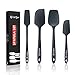 Silicone Spatula Set | 4 Versatile Tools Created for Cooking, Baking and Mixing | One Piece Design, Non-Stick & Heat Resistant | Strong Stainless Steel Core (UpGood Kitchen Utensils, Formal Grey) primary