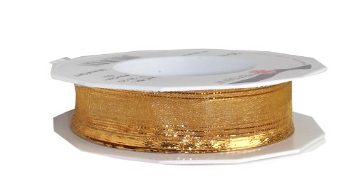 Präsent - Beaufort Organza Ribbon Gold 20-m-Roll 25 mm width — image 1