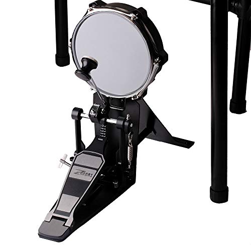 ZHRUNS Electronic Drum Set, Mesh Kit with Collapsible 3-Post Rack, Built-in Drum Coach with Play-Along Tracks, 15 Ready-to-play Portable Electronic Drum Set for Kids and Adults With Stool - Thumbnail 4