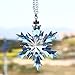 XIANGBAN Ice Smurfs Crystal Snowflake Ornaments Home Decor Winter Decoration (2019-Blue)