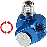 1/4" NPT 360-Degree Swivel Connector for Air Hose Tools Solid Brass - Taiwan