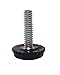 Combo Solutions Adjustable Furniture Levelers ¼ -inch Black Levelers - Pack of 100