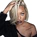 Black Friday 2019, Wig with Baby Hair Human Hair Full End Short Bob Wigs for Black Women