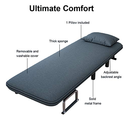 image for Dasuy Sofa Chair Fold Out Bed Convertible Sofa Bed Folding Arm Chair S