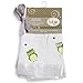 Lulujo Baby Cotton Muslin Silky Soft Security Blankets, Owl Always Love You- Green, 2-Pack, 16 x 16-Inches