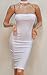 ALAIX Women's Off Shoulder Sleeveless Sexy Mini Bandage Party Evening Dress