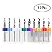 HUHAO 10 Pcs 2.3-3.175mm PCB Print Circuit Board Tip Spiral Flute Carbide Micro Drill Bits For jewelry Making CNC Engraving