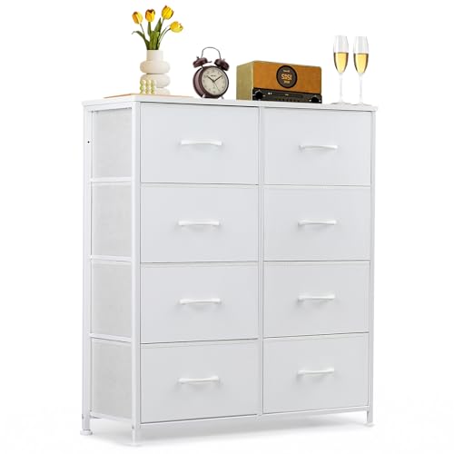 8-Drawer Dresser for Bedroom, Anti-Tip Tall Storage Organizer