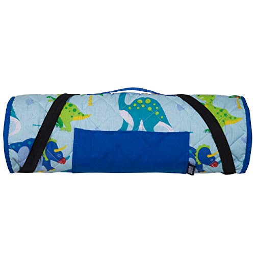 image for Wildkin All-in-One Modern Nap Mat with Pillow for Toddler Boys and Gir