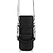 Barbarians Water Bottle Carrier, Bottle Pouch Holder with Adjustable Shoulder/Hand Strap with 2 Pockets for 16oz 17oz 20oz 24oz 25oz 32oz 40oz, Black