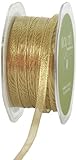 May Arts 1/4-Inch Wide Ribbon, Metallic Gold