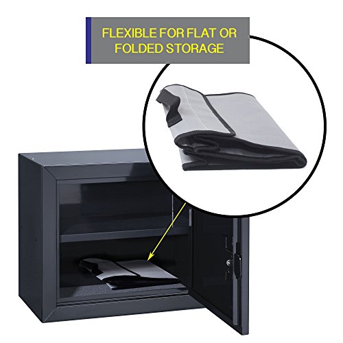 2000°F Fireproof Bag Water Proof Money Document Holder - Peace of Mind Security - Foldable for Fire Safe and Fire Box or Grab n Go Storage Battery Cash Legal Passport (15" x 11" x 3")