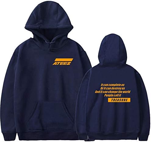 2019 Men's and Women's ATEEZ Hoodie Sweatshirts,Boys and Girls Casual Pullover Fans Loose Fit Jacket Top, XXS-XXXL