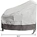 Reusable Revolution 2 Pack Deep Chair Patio Cover - Outdoor Furniture Cover (Grey w/Dark Grey Trim)