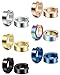 Jstyle Stainless Steel Unique Small Hoop Earrings for Men Huggie Earrings 6 Pairs