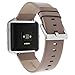Henoda 23mm Genuine Leather Bands Bracelet Compatible with Fitbit Blaze (Oxford Tan, S/P Size)