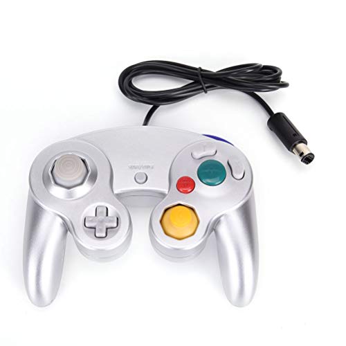 FidgetFidget Wired Shock Video Game Controller Pad for Nintendo Gamecube GC & Wii Black Gi PL Black