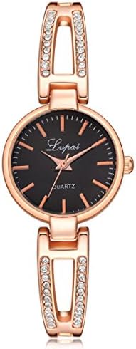 Hot Sale!! Siviki Lvpai Women's Small Round Wrist Watch for Dress Rose Gold Crystals Analog Quartz