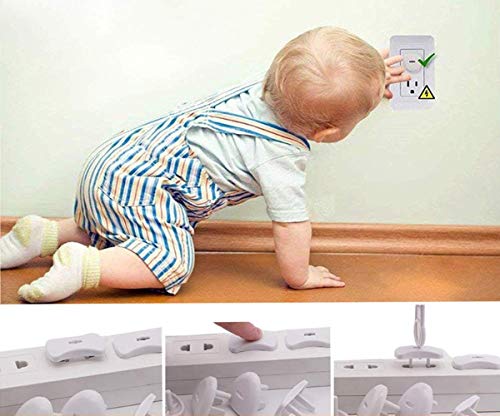 Gvbest Baby Safety kit, 12 Safety Locks,10 Corner Guards,6 Outlet Covers,4 Door Stopper,Kid Friendly Shield - Thumbnail 5