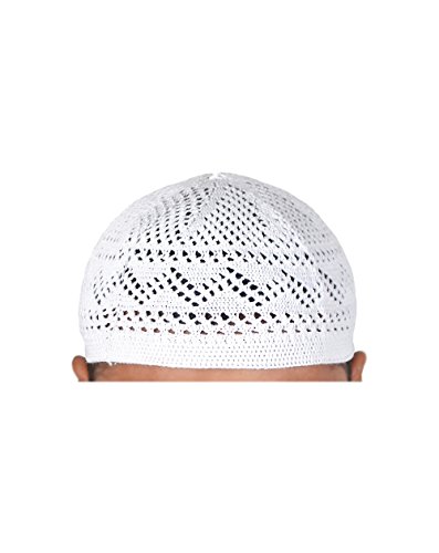 Mens Islamic Prayer Cap Muslim Topi Skull Hat Kufi Style Head Brand New Yam126