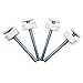 Baby Gate Guru Extra Long M10 (10mm) Spindle Rods for Pressure Mounted Baby and Pet Safety Gates 4 Pack Replacement Set (10mm, White)