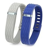 Henoda 2PCS Replacement Bands for Fitbit Flex with Metal Clasps