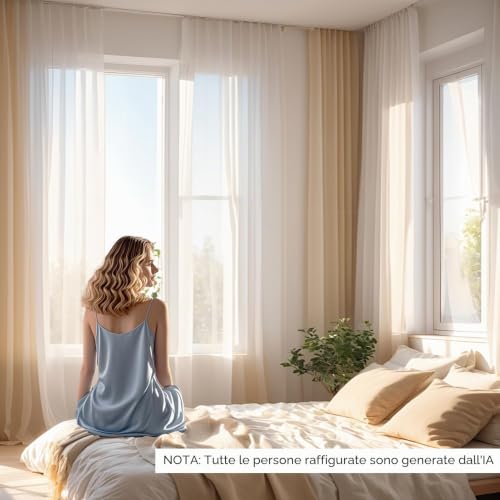 Double Row Curtain Track Silent Ceiling Curtain Track for Bedroom Living Room Hospital (White)