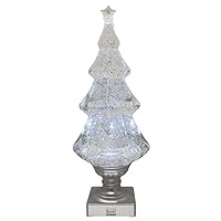Grasslands Road 471776, Light-up Glitter Christmas Tree, White
