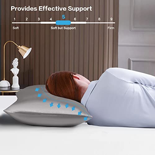 EASELAND Pillows King Size Set of 2, Plush Down Alternative Pillows