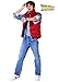 Fun Costumes Adult Back to the Future Marty McFly Halloween Costume with Vest, Jacket, Shirt | Cosplay Outfit | Officially Licensed - Red - Medium