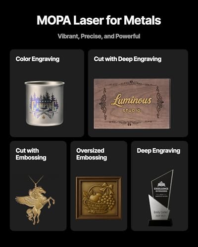 xTool F2 Ultra Single 60W MOPA Fiber Laser Engraver, 100+ Color Metal Engraving, Dual 48MP Cameras, Auto Streamline, 15,000mm/s Ultra-Fast, AI Powered 3D Laser Engraving Machine