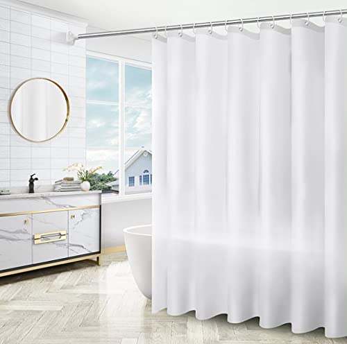 mumbi Shower Curtain Shower Curtains 180 x 200 cm Bath Curtain Replacement Curtain White