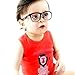 Style Vault Kd210 infant baby toddlers Age 0-24 Months 80s retro hipster Glasses Sunglasses (80s Black-clear)