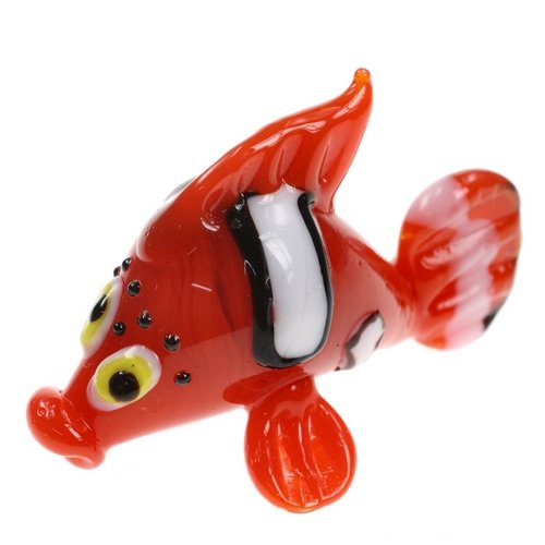 Red Glass Clown Fish Ornament like Nemo
