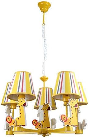 Lovely Jaune Girafe Enfants Chambre De Chambre Lustre Suspension Cartoon Animaux Chambre De Bebe Garcon Fille Pendentif Lampe Amazon Fr Luminaires Et Eclairage