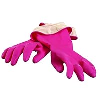 Casabella 46050 Premium Waterblock Gloves, Medium, 1-Pair, Pink