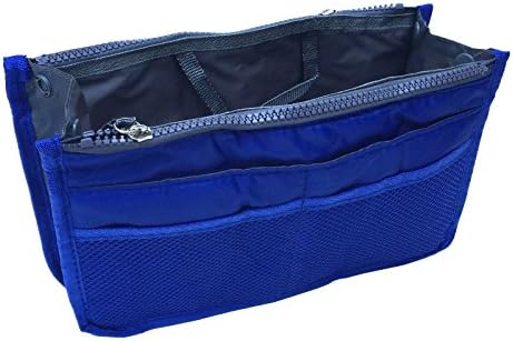 Travel Insert Handbag Women Makeup Bag Multifunctional Purse Liner Organizer Cosmetic Bag (Royal Blue)