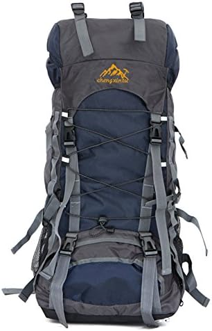 55L Hiking Backpack, Holidayli Unisex Outdoor Sports Rucksack Waterproof Backpack Daypack Bags for Men Women Trekking Camping Travel (Dark Blue)