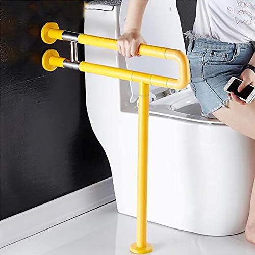 サポート脚付きレール トイレトイレ手すり 高齢者障害者用浴室安全トイレバリア 無料手すり 滑り止め