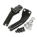 XFMT Black Passenger Foot Peg Support Kit For Harley Dyna Super Glide Street Bob 2006-2017