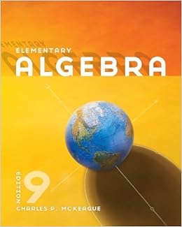 Charles P Mckeague Elementary Algebra Ninth 9th Edition Books Charles P Mckeague Elementary Algebra Ninth 9th Edition Books