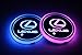 2pcs LED Car Cup Holder Lights for Lexus, 7 Colors Changing USB Charging Mat Luminescent Cup Pad, LED Interior Atmosphere Lamp