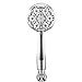 Couradric Handheld Shower Head, 7-Function High Pressure Shower Head with Brass Swivel Ball Bracket and Extra Long Stainless Steel Hose, Chrome, 4