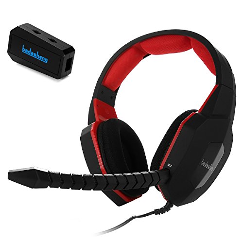 Badasheng BDS-939G 4 in1 Stereo Sound Gaming Headset For PS4 / PS3 / XBox 360 / PC and Compatible With Xbox One Console With Using of Microsoft Adaptor , Detachable Desgin for In-line Controller, Cable, Microphone &Headset (Red) Badasheng BDS-939G 4 in1 Stereo Sound Gaming Headset For PS4 / PS3 / XBox 360 / PC and Compatible With Xbox One Console With Using of Microsoft Adaptor , Detachable Desgin for In-line Controller, Cable, Microphone &Headset (Red)