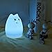 Litake Cat Night Light for Kids, Rechargeable Silicone LED Cat Night Lights, Color Changing Cat Lamp Kitty Nightlight for Kids Baby Children (Greedy Cat)