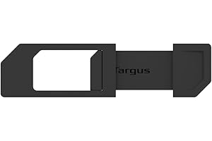 Targus Spy Guard Sliding Webcam Cover on Laptop and Camera Devices for Visual Viewing Security Protection and Anti-Hack Prevention - 1 Pack, Black (AWH011US)