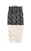 Valshi Women's Crocheted Leg Boot Cuffs Topper Double Sided One Size, Charcoal/White