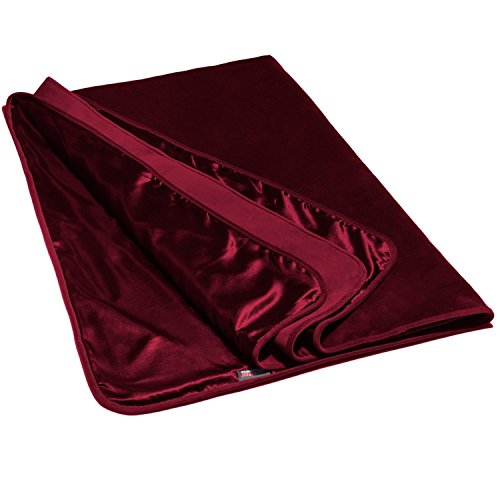 Décor Fascinator Throe Moisture Proof Blanket, Merlot Velvish