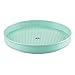 mDesign Lazy Susan Turntable Storage Container for Kitchen Cabinet, Pantry, Refrigerator, Countertop - Spinning Organizer for Kids/Toddlers Food Jars, Medicine, Ointments - Mint Green